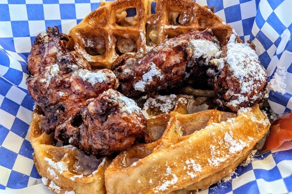 Nana’s Chicken & Waffles: A Southern delight with every bite.